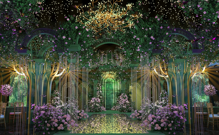 肥城奇妙森林婚礼堂效果展示